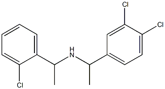 [1-(2-chlorophenyl)ethyl][1-(3,4-dichlorophenyl)ethyl]amine 结构式