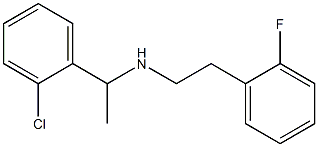 [1-(2-chlorophenyl)ethyl][2-(2-fluorophenyl)ethyl]amine 结构式