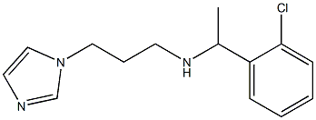 [1-(2-chlorophenyl)ethyl][3-(1H-imidazol-1-yl)propyl]amine 结构式