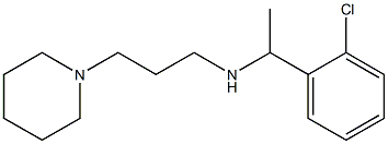 [1-(2-chlorophenyl)ethyl][3-(piperidin-1-yl)propyl]amine 结构式