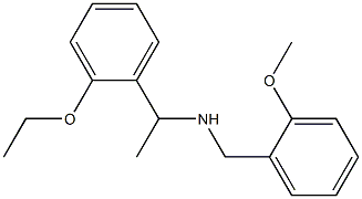 [1-(2-ethoxyphenyl)ethyl][(2-methoxyphenyl)methyl]amine 结构式