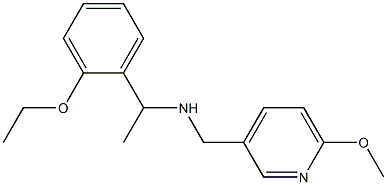 [1-(2-ethoxyphenyl)ethyl][(6-methoxypyridin-3-yl)methyl]amine 结构式