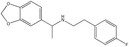 [1-(2H-1,3-benzodioxol-5-yl)ethyl][2-(4-fluorophenyl)ethyl]amine 结构式