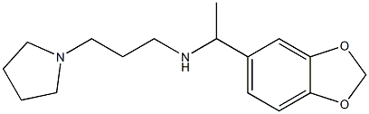 [1-(2H-1,3-benzodioxol-5-yl)ethyl][3-(pyrrolidin-1-yl)propyl]amine 结构式