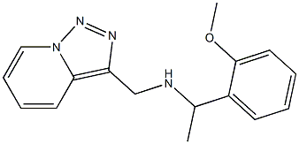 [1-(2-methoxyphenyl)ethyl]({[1,2,4]triazolo[3,4-a]pyridin-3-ylmethyl})amine 结构式