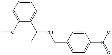 [1-(2-methoxyphenyl)ethyl][(4-nitrophenyl)methyl]amine 结构式