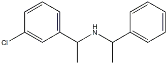 [1-(3-chlorophenyl)ethyl](1-phenylethyl)amine 结构式