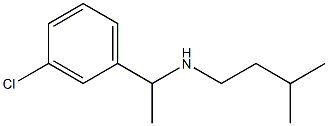 [1-(3-chlorophenyl)ethyl](3-methylbutyl)amine 结构式