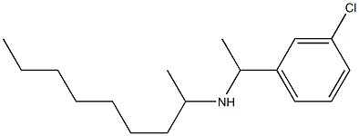 [1-(3-chlorophenyl)ethyl](nonan-2-yl)amine 结构式