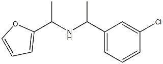 [1-(3-chlorophenyl)ethyl][1-(furan-2-yl)ethyl]amine 结构式