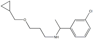 [1-(3-chlorophenyl)ethyl][3-(cyclopropylmethoxy)propyl]amine 结构式