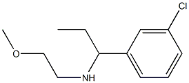 [1-(3-chlorophenyl)propyl](2-methoxyethyl)amine 结构式