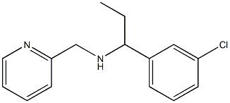 [1-(3-chlorophenyl)propyl](pyridin-2-ylmethyl)amine 结构式