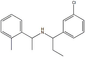 [1-(3-chlorophenyl)propyl][1-(2-methylphenyl)ethyl]amine 结构式