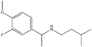 [1-(3-fluoro-4-methoxyphenyl)ethyl](3-methylbutyl)amine 结构式