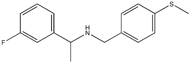 [1-(3-fluorophenyl)ethyl]({[4-(methylsulfanyl)phenyl]methyl})amine 结构式