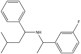 [1-(3-fluorophenyl)ethyl](3-methyl-1-phenylbutyl)amine 结构式