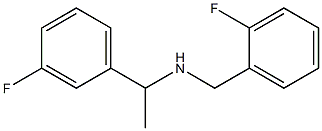 [1-(3-fluorophenyl)ethyl][(2-fluorophenyl)methyl]amine 结构式