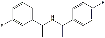 [1-(3-fluorophenyl)ethyl][1-(4-fluorophenyl)ethyl]amine 结构式