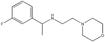 [1-(3-fluorophenyl)ethyl][2-(morpholin-4-yl)ethyl]amine 结构式