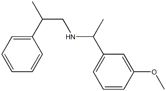 [1-(3-methoxyphenyl)ethyl](2-phenylpropyl)amine 结构式