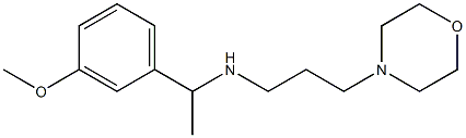 [1-(3-methoxyphenyl)ethyl][3-(morpholin-4-yl)propyl]amine 结构式