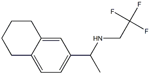 [1-(5,6,7,8-tetrahydronaphthalen-2-yl)ethyl](2,2,2-trifluoroethyl)amine 结构式