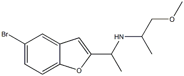 [1-(5-bromo-1-benzofuran-2-yl)ethyl](1-methoxypropan-2-yl)amine 结构式