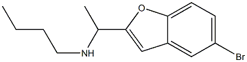 [1-(5-bromo-1-benzofuran-2-yl)ethyl](butyl)amine 结构式