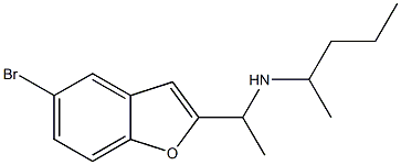 [1-(5-bromo-1-benzofuran-2-yl)ethyl](pentan-2-yl)amine 结构式