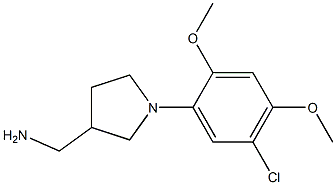 [1-(5-chloro-2,4-dimethoxyphenyl)pyrrolidin-3-yl]methylamine 结构式