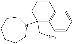 [1-(azepan-1-yl)-1,2,3,4-tetrahydronaphthalen-1-yl]methanamine 结构式