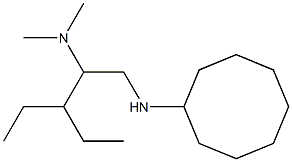 [1-(cyclooctylamino)-3-ethylpentan-2-yl]dimethylamine 结构式