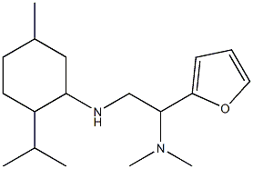 [1-(furan-2-yl)-2-{[5-methyl-2-(propan-2-yl)cyclohexyl]amino}ethyl]dimethylamine 结构式