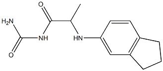 [2-(2,3-dihydro-1H-inden-5-ylamino)propanoyl]urea 结构式