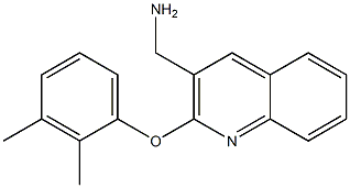 [2-(2,3-dimethylphenoxy)quinolin-3-yl]methanamine 结构式