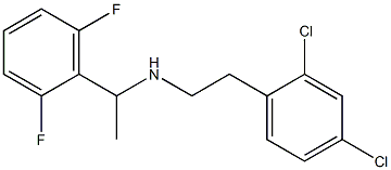 [2-(2,4-dichlorophenyl)ethyl][1-(2,6-difluorophenyl)ethyl]amine 结构式