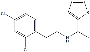 [2-(2,4-dichlorophenyl)ethyl][1-(thiophen-2-yl)ethyl]amine 结构式