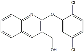 [2-(2,5-dichlorophenoxy)quinolin-3-yl]methanol 结构式