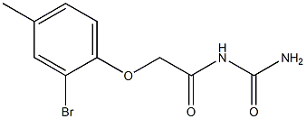 [2-(2-bromo-4-methylphenoxy)acetyl]urea 结构式