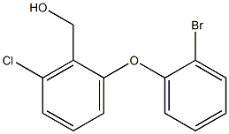 [2-(2-bromophenoxy)-6-chlorophenyl]methanol 结构式