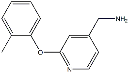 [2-(2-methylphenoxy)pyridin-4-yl]methylamine 结构式