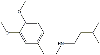 [2-(3,4-dimethoxyphenyl)ethyl](3-methylbutyl)amine 结构式