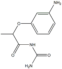 [2-(3-aminophenoxy)propanoyl]urea 结构式