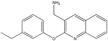 [2-(3-ethylphenoxy)quinolin-3-yl]methanamine 结构式