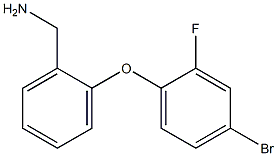 [2-(4-bromo-2-fluorophenoxy)phenyl]methanamine 结构式