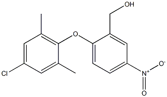 [2-(4-chloro-2,6-dimethylphenoxy)-5-nitrophenyl]methanol 结构式