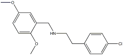[2-(4-chlorophenyl)ethyl][(2,5-dimethoxyphenyl)methyl]amine 结构式