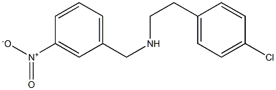 [2-(4-chlorophenyl)ethyl][(3-nitrophenyl)methyl]amine 结构式