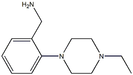 [2-(4-ethylpiperazin-1-yl)phenyl]methanamine 结构式